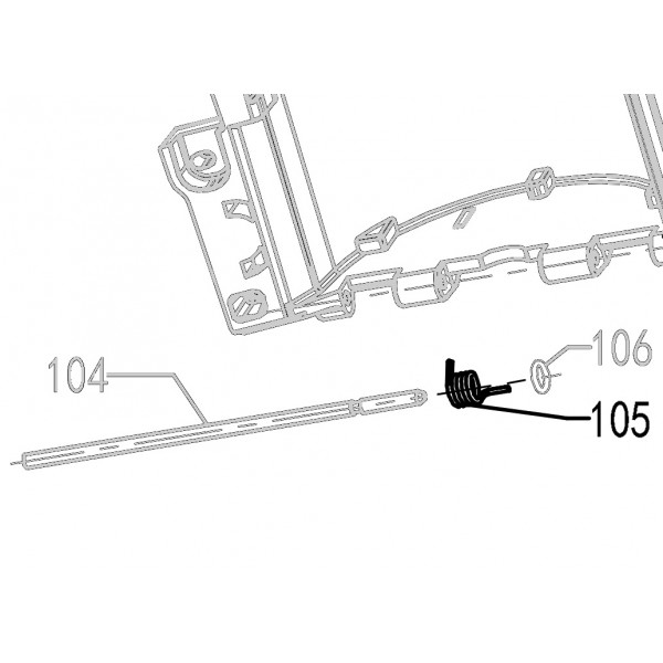 Запчасть 621610 MAGAZINE SPRING Пружина CN90B-105