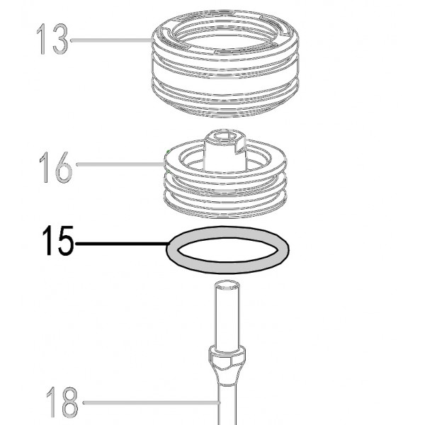 Запчасть 511700 O-RING 50X4 Кольцо уплотнительное CN90B-15