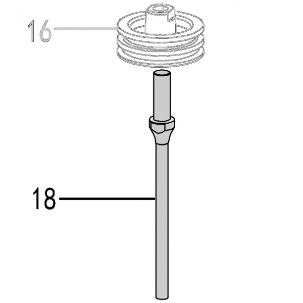 Запчасть 323 110 DRIVER BLADE Боек без поршня CN80R-18 CN90R-18