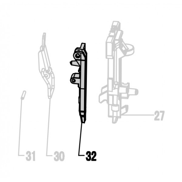 Запчасть 210280 NOSE COVER (B) Крышка носа Б NT65R-32