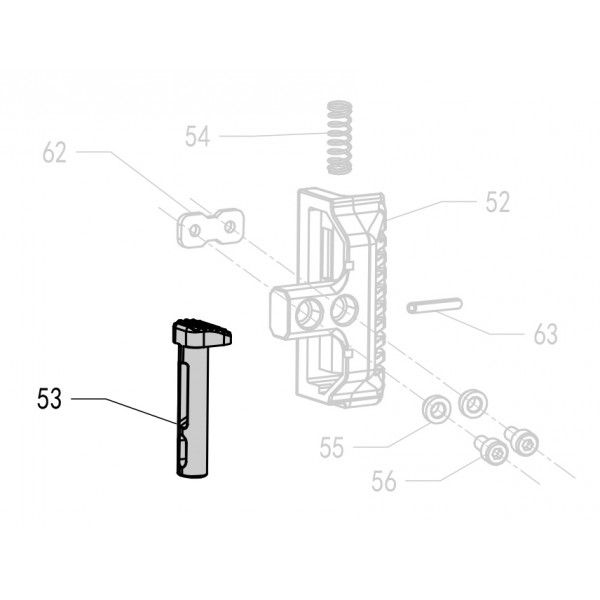 Запчасть 211120 NAIL STOPPER Стопор гвоздя F50R-53