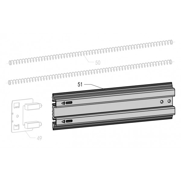 Запчасть 300320 MAGAZINE COVER Крышка магазина F50R-51