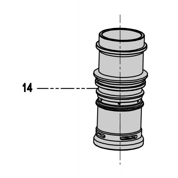 Запчасть 311260 CYLINDER Цилиндр 9040R-14