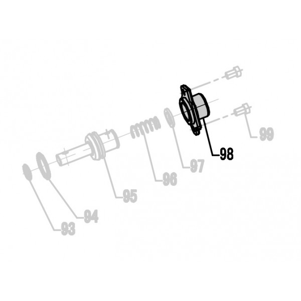 Запчасть 321 850 FEED PISTON CAP Крышка поршня толкателя CRN45A-98