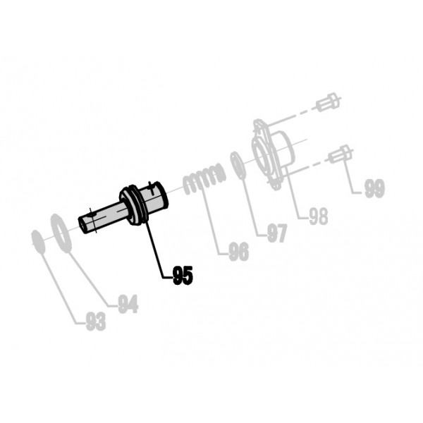 Запчасть 321 860 FEED PISTON Поршень толкателя CRN45A-95