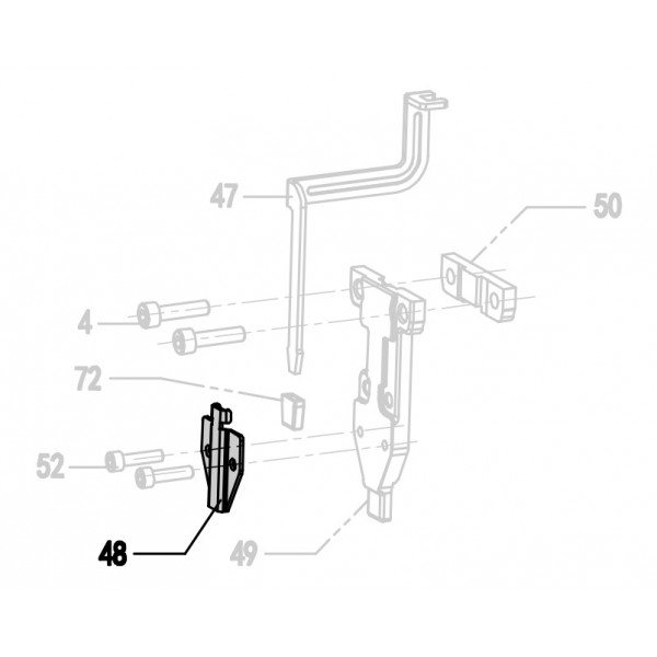 Запчасть 325680 GUIDE COVER Крышка направляющей 9040R-48