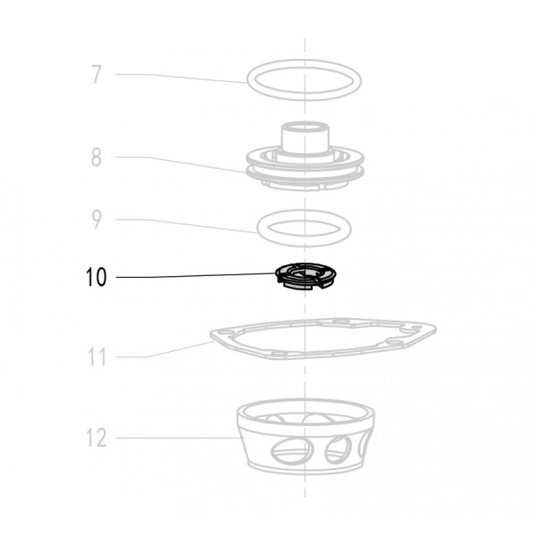 Запчасть 411080 HEAD VALVE DAMPER Демпфер клапана F50R-10