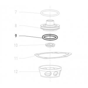 Запчасть 411190 HEAD VALVE O-RING Прокладка клапана F50R-9