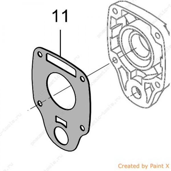 47-407434 Запчасть #11-47-4074 Прокладка корпуса гайковерта 1"