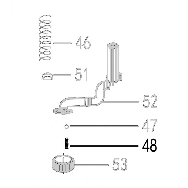 Запчасть 621710 BUFFLE SPRING Пружина CN90B-48