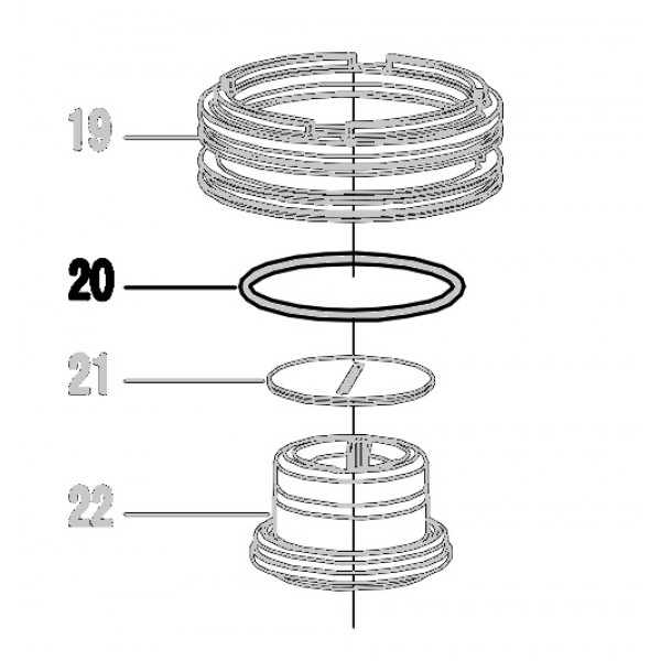 Запчасть 511630 O-RING 47.2X2.45 Кольцо уплотнительное N5023R-20 N5024R-20