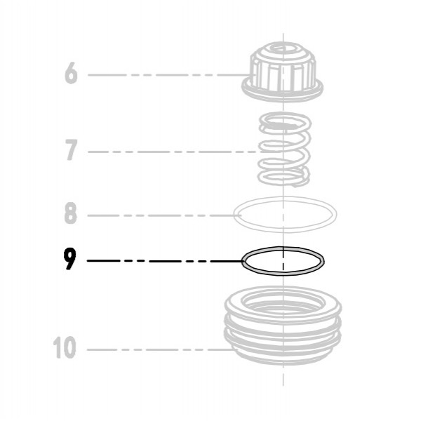 Запчасть 511990 O-RING 30.6X3.3 Кольцо уплотнительное 9040R-9