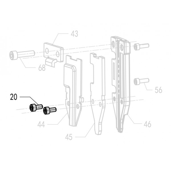 Запчасть 610740 BOLT M4X10 Болт 9040R-67 F50R-20