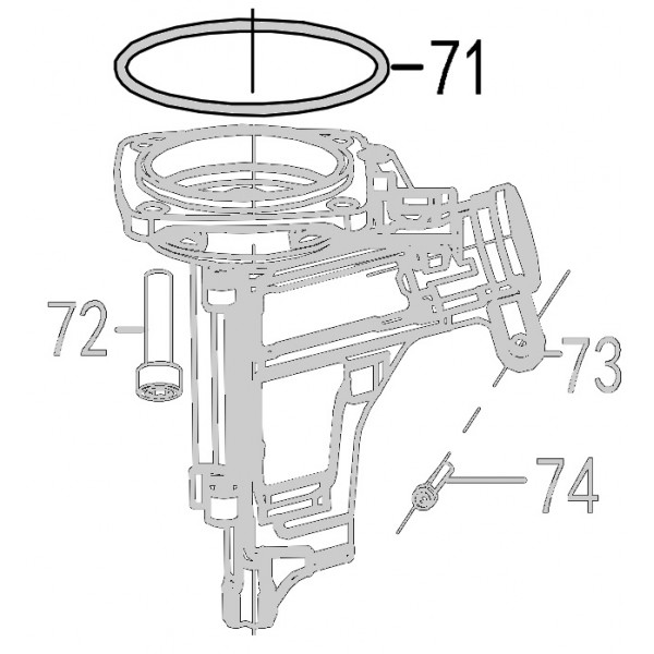 Запчасть 510800 O-RING 63X2.5 Кольцо уплотнительное CN90B-71