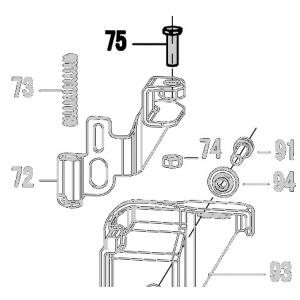 Запчасть 610760 BOLT M5X16 Болт N5023R-54 N5024R-75 (вид 2)