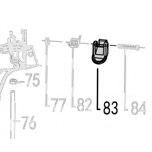 Запчасть 210470 DOOR LATCH Защелка CN90B-83