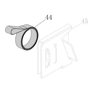 Запчасть AA16A-009A Пружина толкателя 440KB-44 (вид 1)