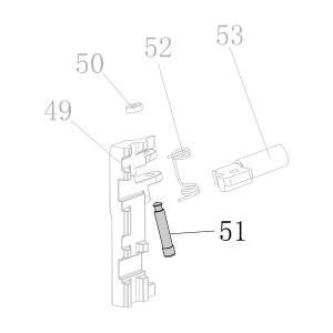 Запчасть AA40A-032A Штифт CN55-72 CN70B-71 CN80B-57 CN90-54 CN100B-59 CN130-51 CN100-64 (вид 5)