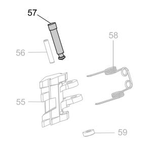 Запчасть AA40A-032A Штифт CN55-72 CN70B-71 CN80B-57 CN90-54 CN100B-59 CN130-51 CN100-64 (вид 1)