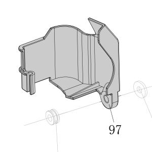 Запчасть AA40A-033A Крышка носа CN55-97