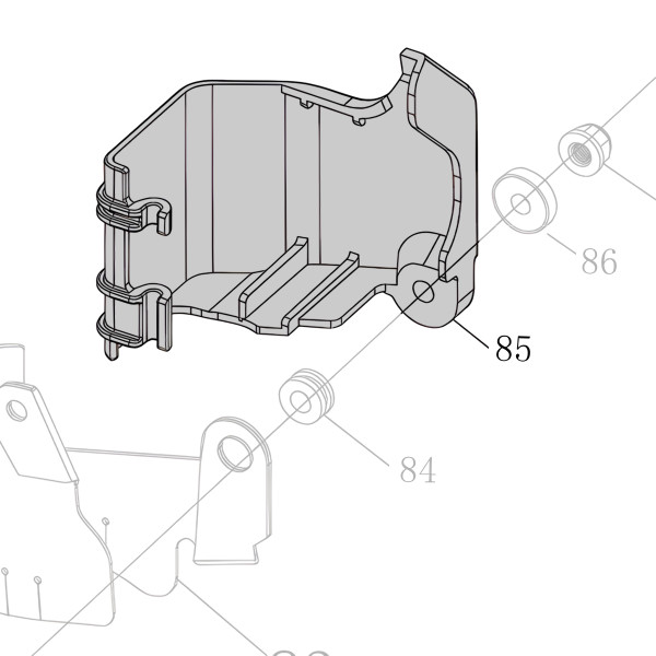 Запчасть AA42A-015A Крышка носа CN70B-85 CN80B-90