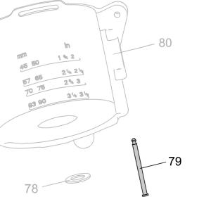 Запчасть AA42B-007A Штифт CN70B-76 CN80B-79 CN90-78 (вид 1)