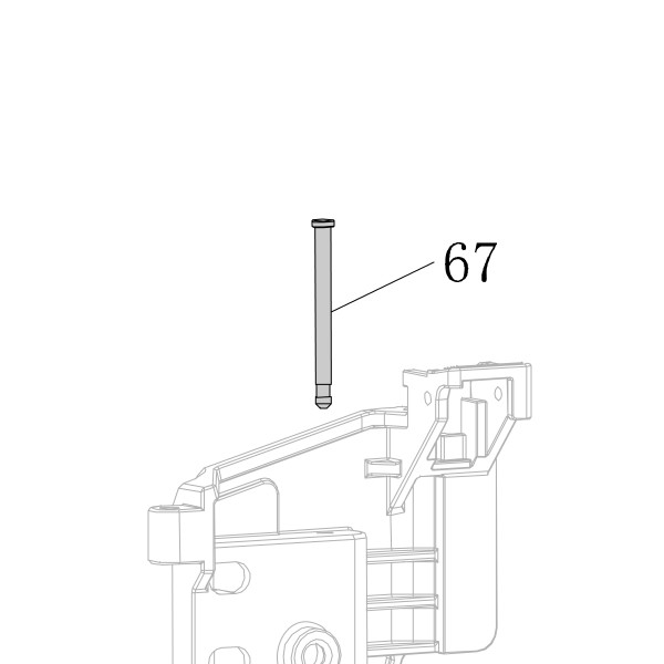 Запчасть AA57B-027A Штифт CN90-73 CN130-67 CN100B-66