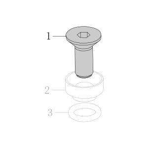 Запчасть B01-02-080200-02 Болт с потайной головкой M8×20 CN55-1 N851F-1 (вид 2)