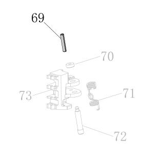 Запчасть B02-030160-02 Штифт ф3×16 CN55-69 CN70B-72 CN80B-56 CN100B-81 N851L-45 N851H-56 CN100-79 (вид 5)