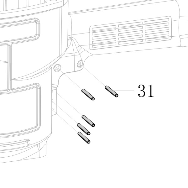Запчасть B02-030250-02 Штифт ф3×25 CN130-31 CN100B-31