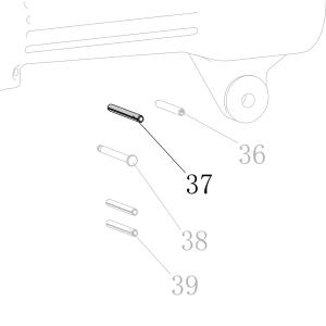 Запчасть B02-030280-02 Штифт ф3×28 CN55-35 MT8016-52 MT8016LN-53 N851L-28 N851H-37 (вид 2)