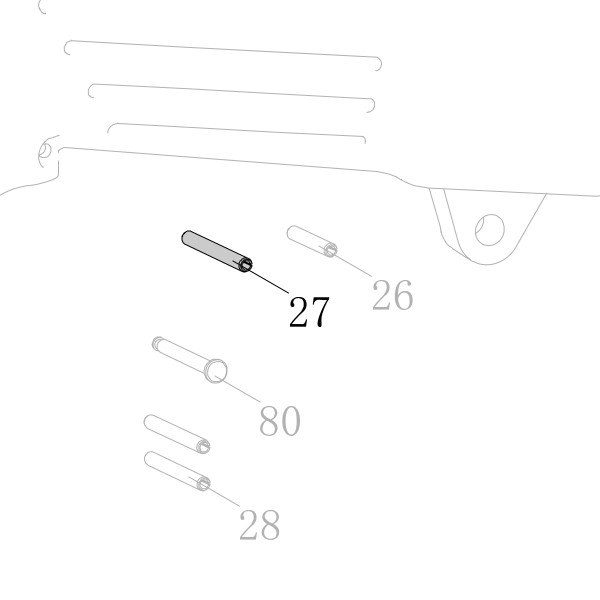 Запчасть B02-030300-02 Штифт ф3×30 N851L-27 CN45R-20