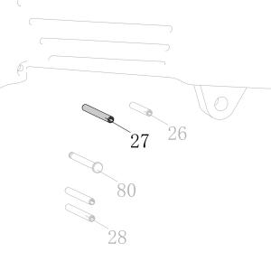 Запчасть B02-030300-02 Штифт ф3×30 N851L-27 CN45R-20 (вид 1)