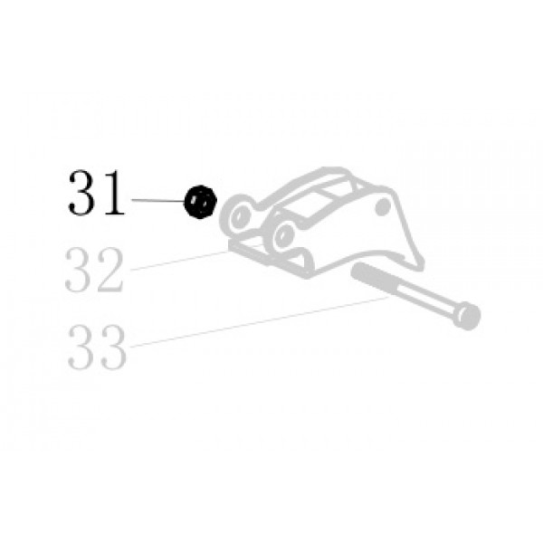 Запчасть B07-01-040-00 Гайка M4 MF50G-66 MP635-55 MP650B-52 MN851H-87 9240B-31 440KB-31 MN851L-74 CN45R-60