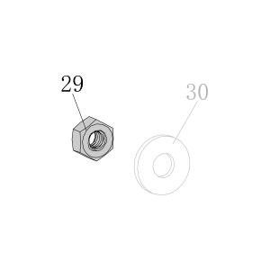 Запчасть B07-01-050-00 Гайка M5 F50G-59 SC7C-I2-51 SC7E-I2-51 SC760C-I2-53 SC77XE-55 9240B-60 HB3515-36 HB3518-36 N851H-29 CN100-90 8016B-51 CN45R-81 ADCS22-70 ADCS19-69 (вид 3)