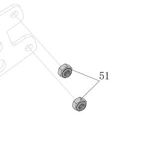 Запчасть B07-01-050-00 Гайка M5 F50G-59 SC7C-I2-51 SC7E-I2-51 SC760C-I2-53 SC77XE-55 9240B-60 HB3515-36 HB3518-36 N851H-29 CN100-90 8016B-51 CN45R-81 ADCS22-70 ADCS19-69 (вид 1)