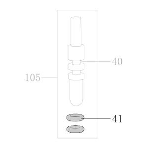 Запчасть B08-002500140-02 Кольцо уплотнительное 2.5X1.4 CN55-47 CN70B-37 CN80B-43 CN90-41 CN100B-40 N851F-44 CN130-42 N851L-41 CN100-36 (вид 2)