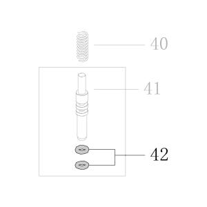 Запчасть B08-002500140-02 Кольцо уплотнительное 2.5X1.4 CN55-47 CN70B-37 CN80B-43 CN90-41 CN100B-40 N851F-44 CN130-42 N851L-41 CN100-36 (вид 6)