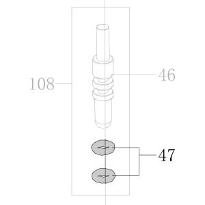 Запчасть B08-002500140-02 Кольцо уплотнительное 2.5X1.4 CN55-47 CN70B-37 CN80B-43 CN90-41 CN100B-40 N851F-44 CN130-42 N851L-41 CN100-36 (вид 5)