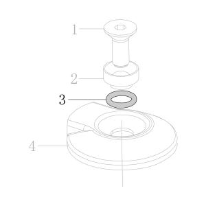 Запчасть B08-009800240 Кольцо уплотнительное 9.8X2.4 CN55-3 CN55-77 CN70B-62 CN80B-60 CN90-58 N851F-3 CN100B-53 CN130-54 CN100-66 (вид 4)