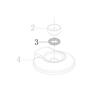 Запчасть B08-009800240 Кольцо уплотнительное 9.8X2.4 CN55-3 CN55-77 CN70B-62 CN80B-60 CN90-58 N851F-3 CN100B-53 CN130-54 CN100-66 (вид 5)