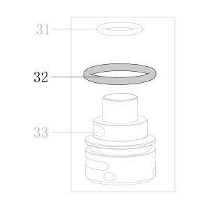 Запчасть B08-019600240 Кольцо уплотнительное 19.6X2.4 CN55-40 CN70B-31 CN80B-37 CN90-34 N851F-36 CN100B-33 CN130-34 N851L-32 N851H-43 CN100-28 (вид 7)