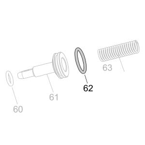 Запчасть B08-020800240 Кольцо уплотнительное 20.8X2.4 CN55-79 CN70B-64 CN80B-62 (вид 1)