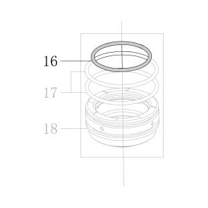Запчасть B08-041500260 Кольцо уплотнительное 41.5X2.6 CN55-17 N851F-16 (вид 2)
