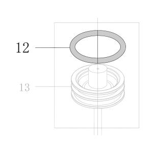 Запчасть B08-043000490 Кольцо уплотнительное 43X4.9 CN70B-12 CN80B-14 (вид 1)