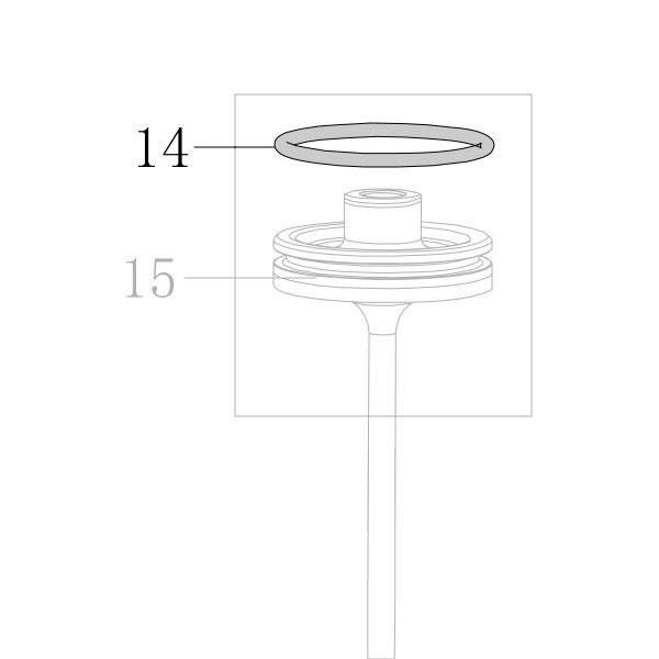 Запчасть B08-047500530 Кольцо уплотнительное 47.5X5.3 CN90-14 (B08-046990533)