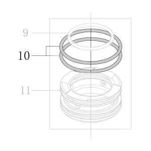 Запчасть B08-056000300 Кольцо уплотнительное 56X3 CN70B-10 CN80B-12 (вид 1)