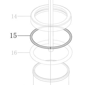 Запчасть B08-056800300 Кольцо уплотнительное 56.8X3 CN70B-15 CN80B-18 (вид 1)