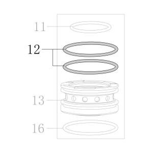Запчасть B08-060000300 Кольцо уплотнительное 60X3 CN90-12 CN90-18 (вид 1)