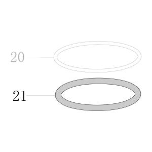 Запчасть B08-069000530 Кольцо уплотнительное 69X5.3 CN130-21 CN100B-21 (вид 1)